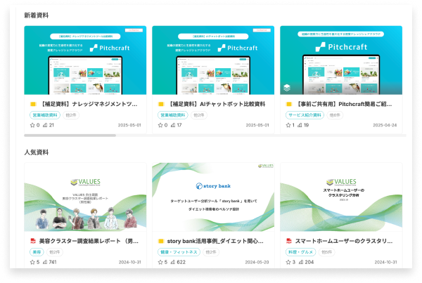 新着・人気資料